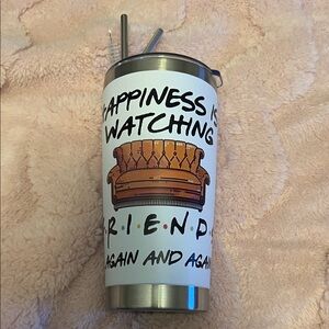 Stainless Steel Tumbler with Friends Design